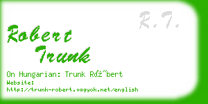 robert trunk business card